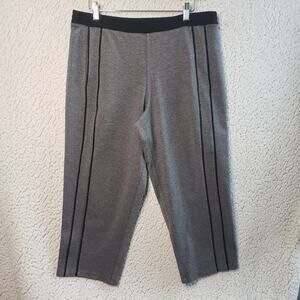 Lululemon Light Strides Pants Womens 10 Gray Crop Athleisure Activewear 34x22
